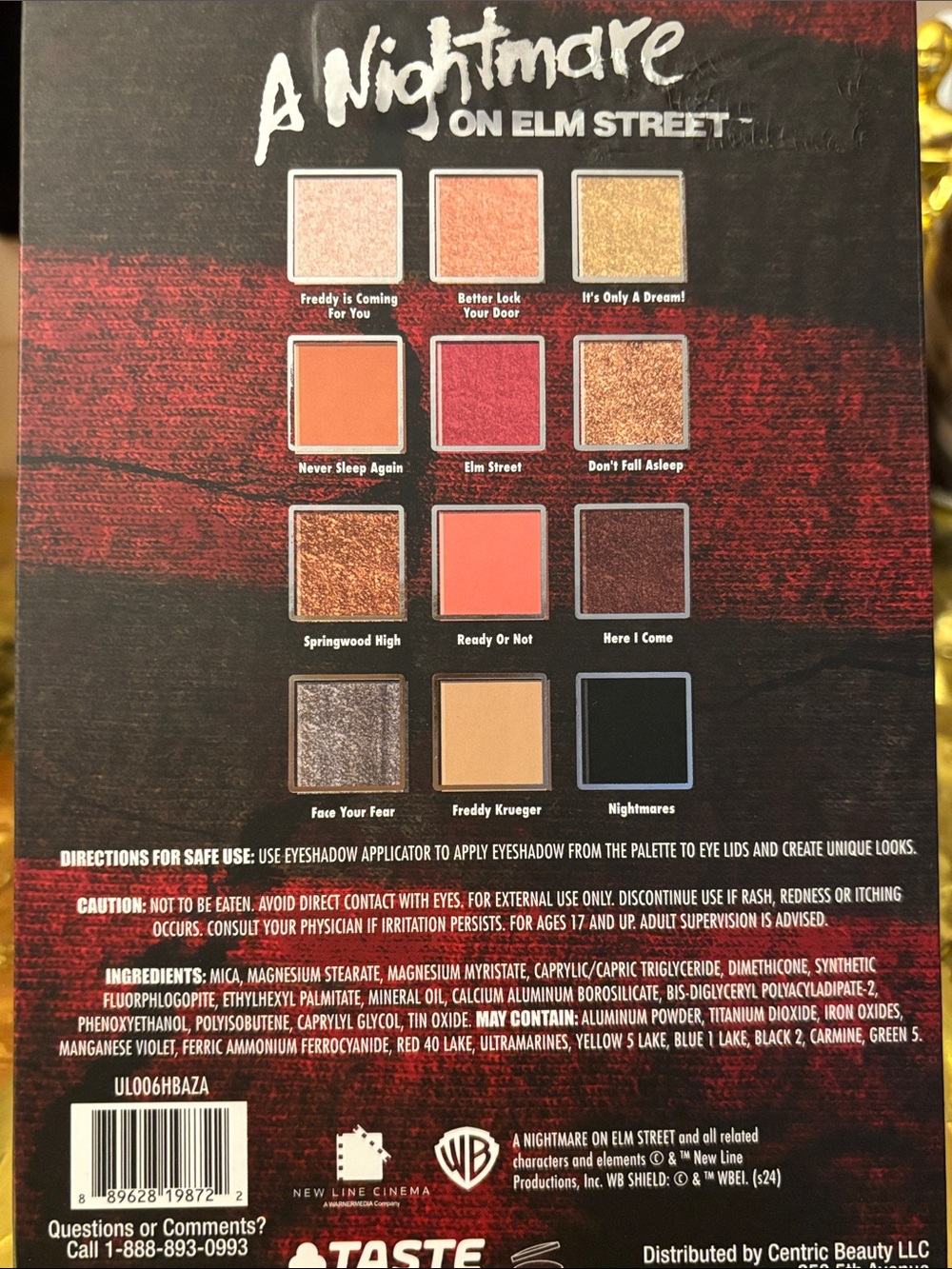 A Nightmare on Elm Street Eyeshadow Palette 🆕 - Picture 5 of 5